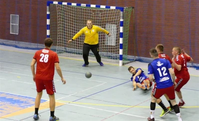 KS Tytani Wejherowo - Sambor Tczew  25 : 28, 7.10.2017, fot. Leszek Spigarski