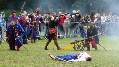 Rekonstrukcja historyczna 2017. Bitwa o taborowy wóz kupiecki - fot. Leszek Spigarski