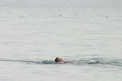 Listopadowe popołudnie na gdyńskiej plaży
