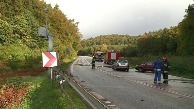 Wjechał wprost pod koła TIR-a