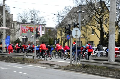 Mikołaje na rowerach w Trójmieście