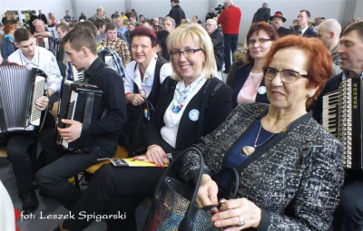 DJK Bojano 2016. Rekord Polski w jednoczesnej grze na akordeonach pobity - fot. Leszek Spigarski