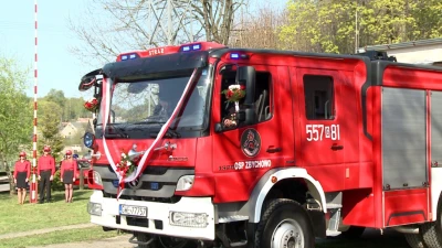 Nowy wóz strażacki z Zbychowie