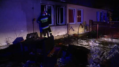 Palił się budynek socjalny w Wejherowie