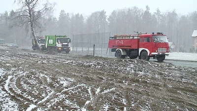 Wypadek w Łężycach. Wezwano śmigłowiec