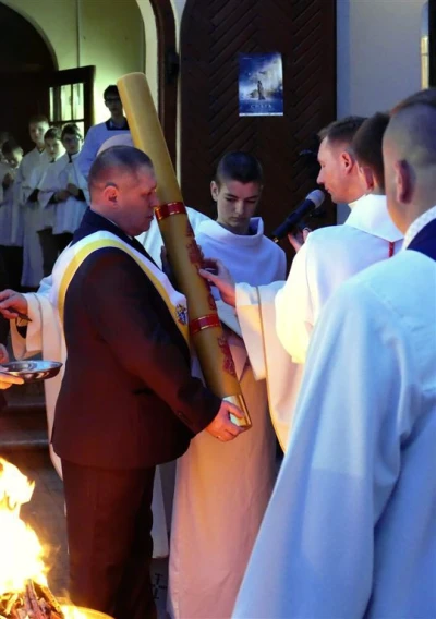 Wielka Sobota - Wigilia Paschalna w Wejherowskiej Kolegiacie - fot. Leszek Spigarski