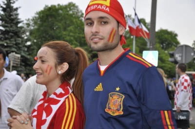 Mecz Hiszpania-Włochy. Tłumy w Fan Zone