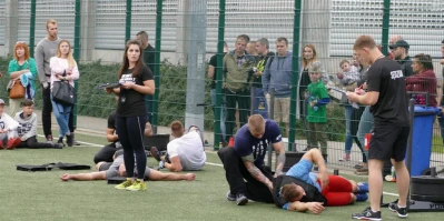 Wejher Cross Games 2017, półfinał – sanie i kamizelka, fot. Leszek Spigarski