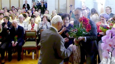 Benefis Edmunda Szymikowskiego w Muzeum PiMK-P – 65 lat z haftem kaszubskim. Fot – Leszek Spigarski