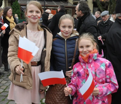 Biało-czerwona parada niepodległościowa w Wejherowie