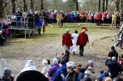 Wielki Piątek - Misterium Męki Pańskiej część II - Na Golgocie. fot. Leszek Spigarski i Marta Krawczyk