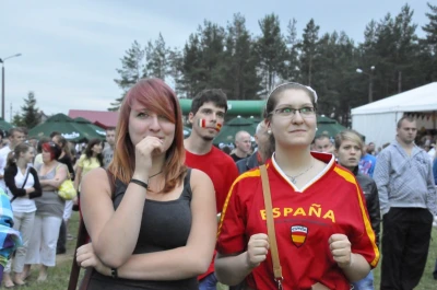 Mecz finałowy w strefie kibica w Luzinie