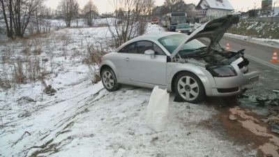 Wypadek w Gowinie - kierowca VW próbował uciec