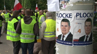 Protest rybaków w Krokowej