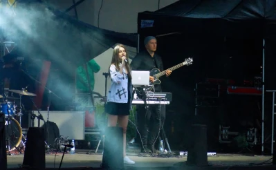 Monika Lewczuk na Światowym Zjeżdzie Kaszubów Rumia 2017 fot. Leszek Spigarski