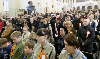 Święto Niepodległości 2017 – msza święta w wejherowskiej Kolegiacie – fot. Leszek Spigarski