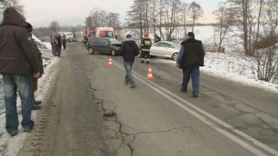 Wypadek w Gowinie - kierowca VW próbował uciec