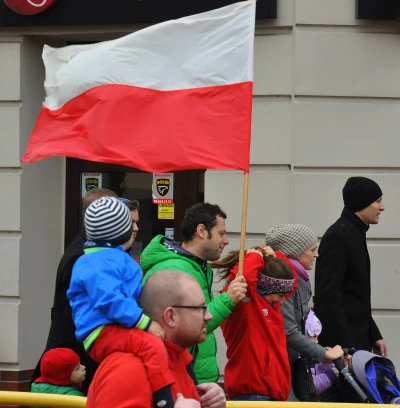 Biało-czerwona parada niepodległościowa w Wejherowie