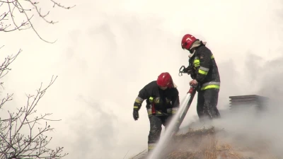 Pożar "Dworku w Ciechocinie" w Redzie