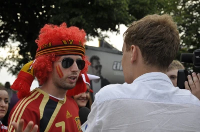 Mecz Hiszpania-Włochy. Tłumy w Fan Zone