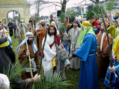 Niedziela Palmowa w Wejherowie w 2008 roku fot. Leszek Spigarski