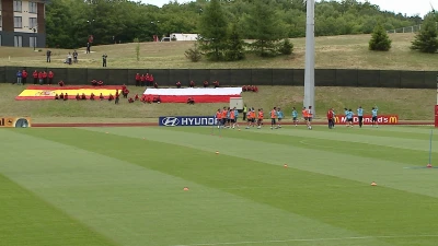 Pierwszy trening Hiszpanów