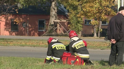 Uderzył w latarnię na Rondzie Solidarności