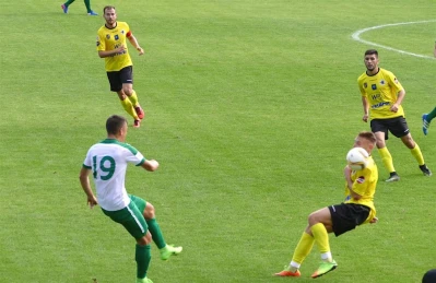 Gryf Wejherowo - Warta Poznań  0 : 1 na Wzgórzu Wolności. Fot. Leszek Spigarski.