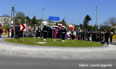 Rondo Tajnej Organizacji Wojskowej Gryf Pomorski – uroczyste otwarcie – fot. Leszek Spigarski