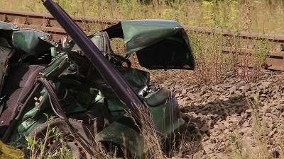 Wypadek na przejeździe kolejowym w Redzie