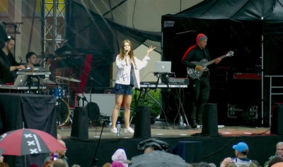 Monika Lewczuk na Światowym Zjeżdzie Kaszubów Rumia 2017 fot. Leszek Spigarski