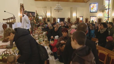 Święcenie pokarmów - Reda Ciechocino, kościół św. Wojciecha