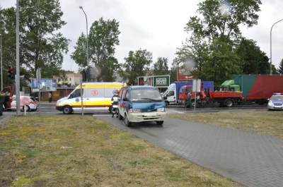 Wypadek na rondzie Solidarności