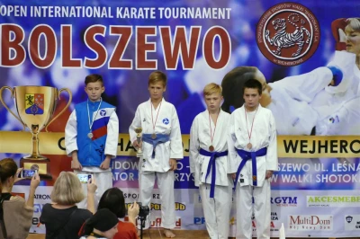 Międzynarodowe zawody karate w Bolszewie - fot. Leszek Spigarski