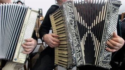 DJK Bojano 2016. Rekord Polski w jednoczesnej grze na akordeonach pobity - fot. Leszek Spigarski