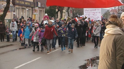 Rumia: uroczysty przemarsz z okazji Święta Niepodległości