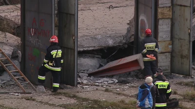 Zawalił się magazyn w Gdyni