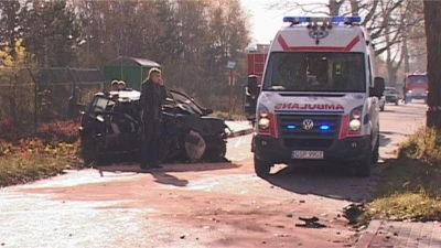 Tragiczny wypadek w Łężycach