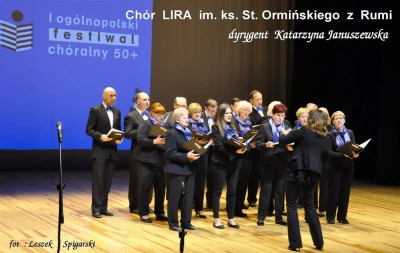 Wejherowo: Gala I Ogólnopolskiego Festiwalu Chóralnego 50+ (fot. Leszek Spigarski)