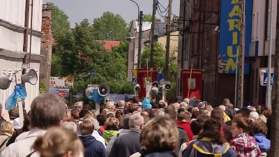 Pielgrzymi na Kalwarii Wejherowskiej