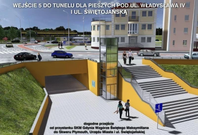 wejście nr 3 do tunelu dla pieszych