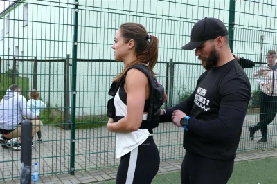 Wejher Cross Games 2017, półfinał – sanie i kamizelka, fot. Leszek Spigarski