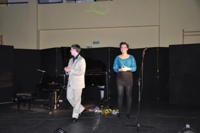 Agata Jasińska i Artur Sychowski na koncercie w Bolszewie