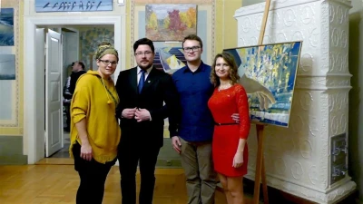 Wernisaż Milany i Denisa Khyzhavskich - malarzy z Ukrainy