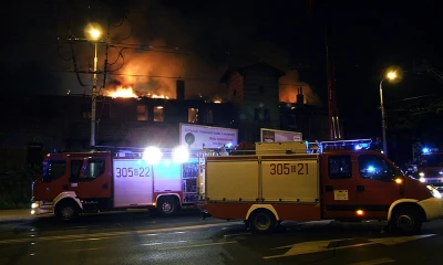 Wielki pożar w Gdańsku. Spłonęła zabytkowa zajezdnia
