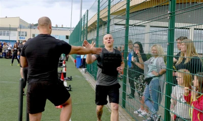 Wejher Cross Games 2017, półfinał – sanie i kamizelka, fot. Leszek Spigarski