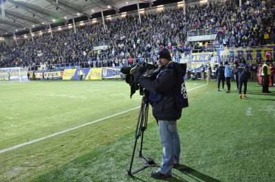 Gdynia: Ekipa TTM podczas nagrania meczu otwarcia