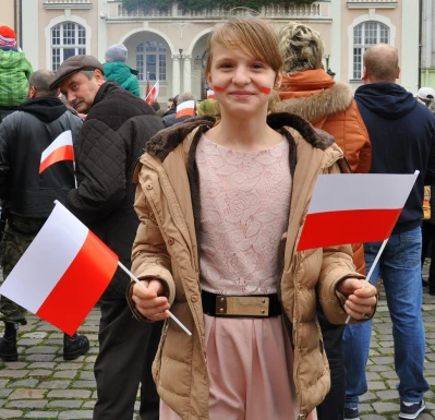 Biało-czerwona parada niepodległościowa w Wejherowie