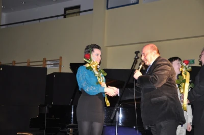 Agata Jasińska i Artur Sychowski na koncercie w Bolszewie