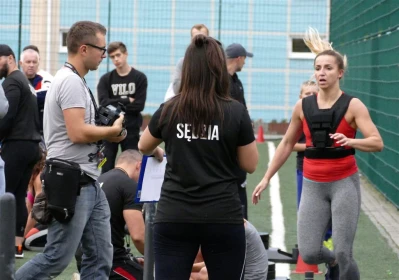 Wejher Cross Games 2017, półfinał – sanie i kamizelka, fot. Leszek Spigarski